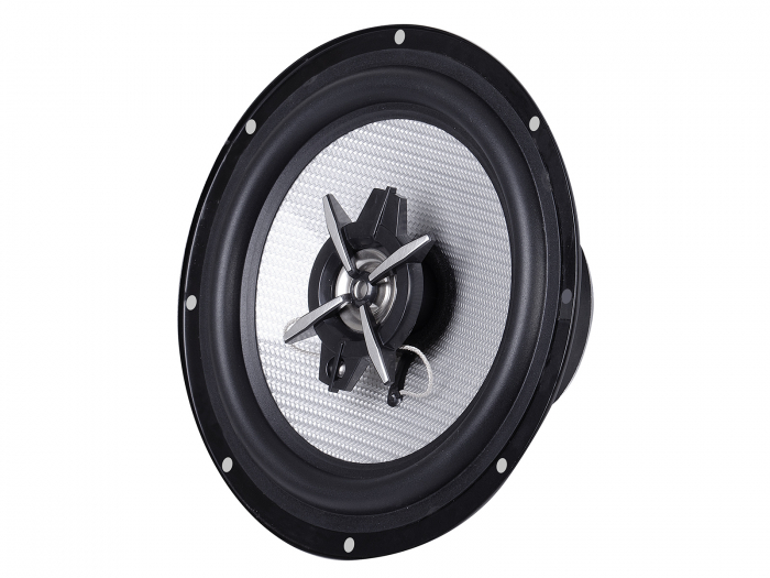 Difuzoare auto 2 x 120W 2 cai super TBass  Trevi 8165 Ø 165 mm sensibilitate 94dB Woofer polipropilena surround din carbon frecventa 54Hz-25KHz [3]