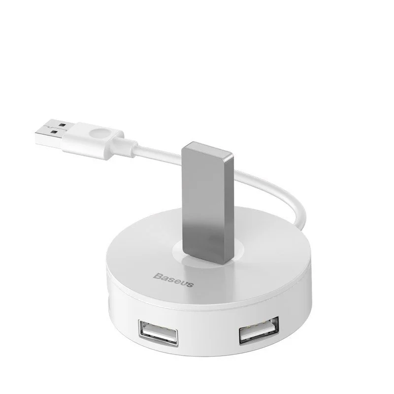 Hub USB 3.0 Baseus cu 4 porturi 1xUSB 3.0 si 3xUSB 2.0, alb [2]