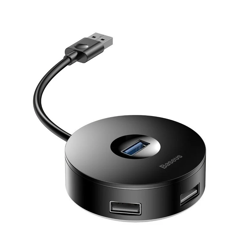 Hub USB 3.0 Baseus cu 4 porturi 1xUSB 3.0 si 3xUSB 2.0, negru [3]