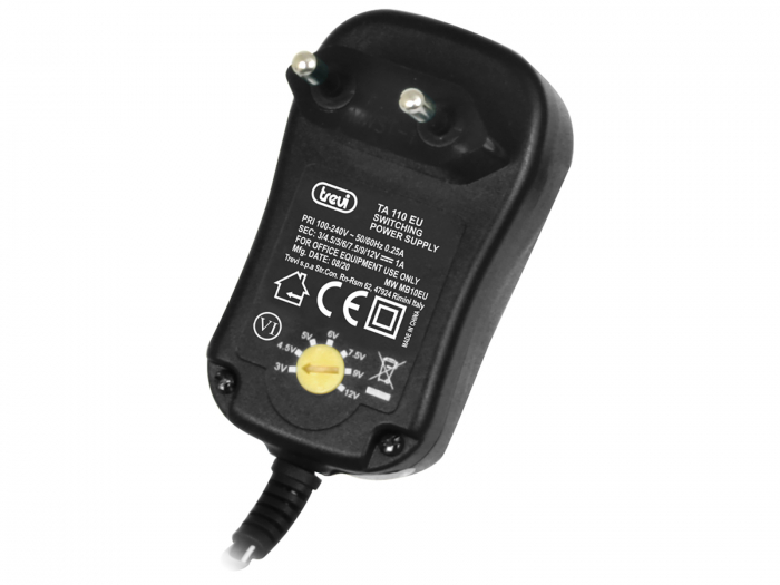 Incarcator universal Trevi TA110 iesire 3 – 12 v 1000 mAh cu 7 mufe jack conectoare si 3 USB [4]