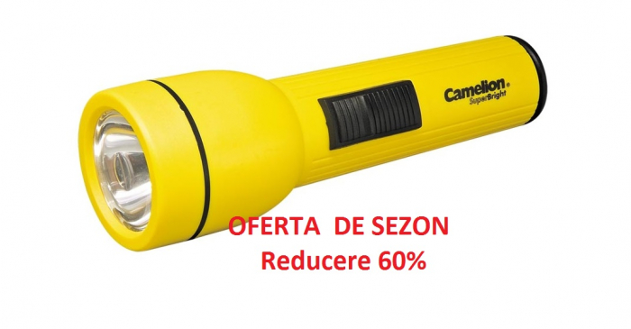 Lanterna Camelion Germania cu 1 LED FL1L2C2AA lumina alba super Bright BATERII AA CADOU [4]
