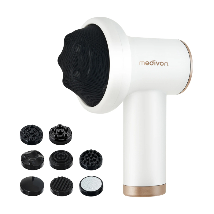 Medivon Lisse One  aparat masaj corporal anticelulitic, relaxare musculara  8 capete interschimbabile, 9 niveluri intensitate acumulator propriu [8]
