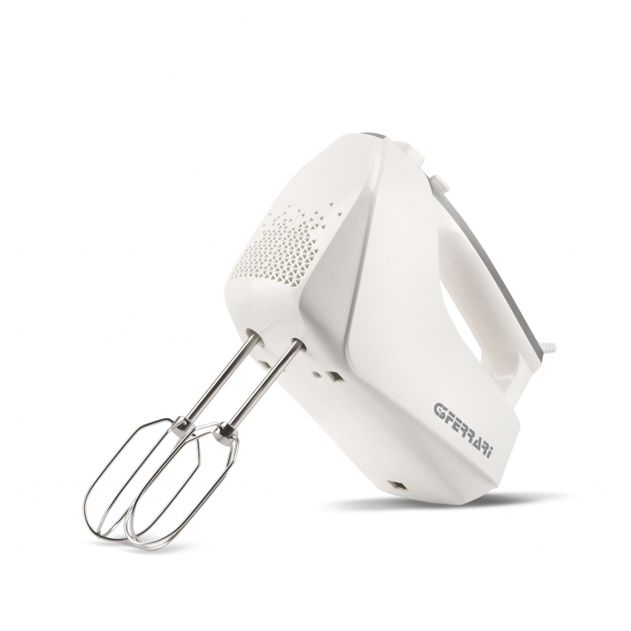Mixer cu bol rotativ din inox G3Ferrari Italia Bravomix Kit, 3l, 550W, 5 viteze + turbo, detasabil alb [7]