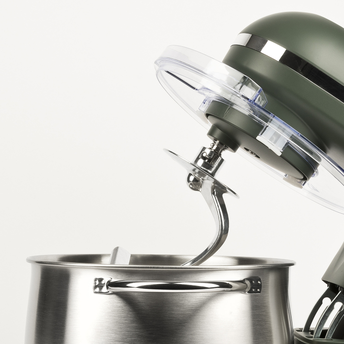 Mixer cu bol 8 litri 1200W max Girmi Italia, profesional 6 viteze si functie Pulse posibilitate aparate paste si masina tocat Green [7]