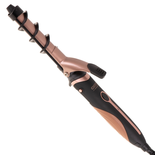 Perie electrica 5 in 1 cu 5 capete, indreptare, ondulare, creare valuri, negru-rose [6]