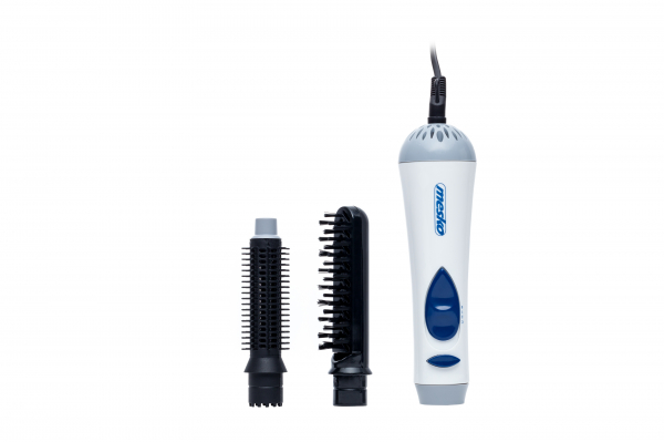 Perie electrica pentru coafare cu 2 capete interschimbabile, 3 setari temperatura, 2 niveluri putere, alba [5]