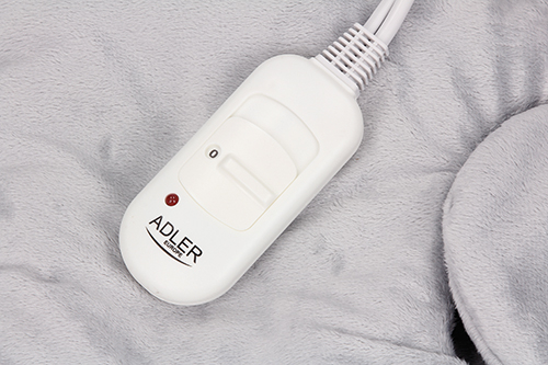 Perna cu incalzire electrica micro-fibra, 80W, 38 x 38 cm, 2 setari temperatura, husa din plus gri cu buzunare pentru maini sau picioare [6]