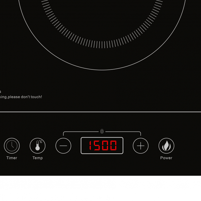 Plita electrica cu inductie Girmi PI50, 2 ochiuri 3500W, reglare temperatura si putere, control soft touch, timer si afisaj LCD, oprire automata - Copie [3]