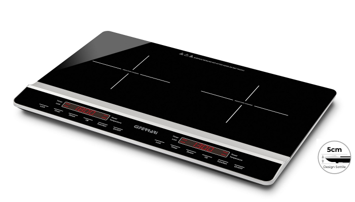 Plita dubla cu inductie ultraslim 5 cm G3Ferrari  3100 W temperatura reglabila 60-240 grade C, timer 3 ore [2]