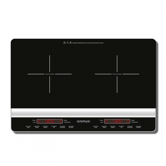 Plita dubla cu inductie ultraslim 5 cm G3Ferrari  3100 W temperatura reglabila 60-240 grade C, timer 3 ore [5]