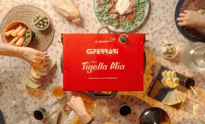 Plita multifuncionala din piatra refractara naturala pentru copt paine lipii, crescentine italienesti, Foccacia, bruschette, suprafata coacere XXL, 38 x 22 cm G3Ferrari Tigella [6]