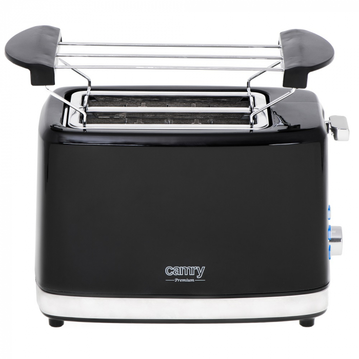 Prajitor de paine negru lucios cu aspect retro MECR3218  6 trepte de prajire, 3 functii, oprire automata 900W [3]