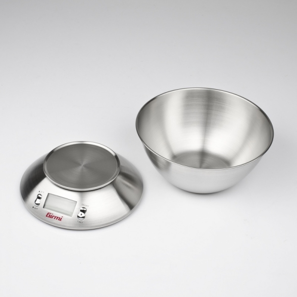 Cantar de bucatarie electronic cu bol inox mare Girmi, capacitate max. 5 kg, diviziune 1g, functie tare si zero [4]