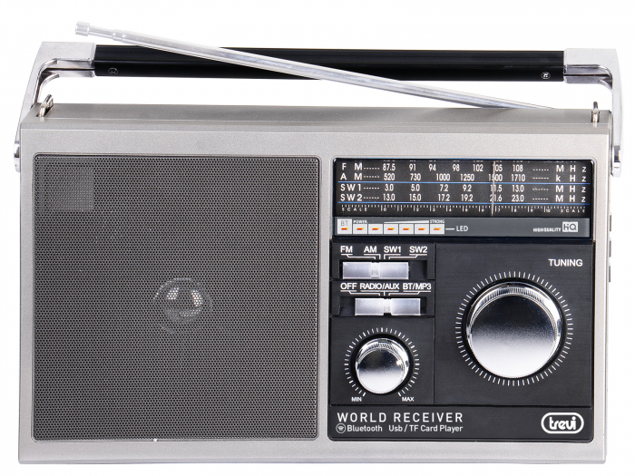Radio Fermier portabil multiband, Bluetooth port USB Micro SD intrare AUX  iesire casti Trevi MB749 [2]