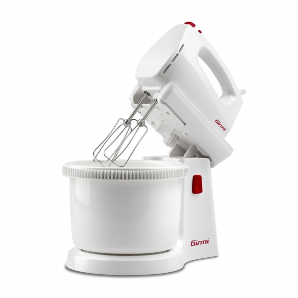 Mixer de mana cu bol Girmi - SB81 2,8l, rotatie automata, 5 viteze si functie turbo, accesorii inox [1]