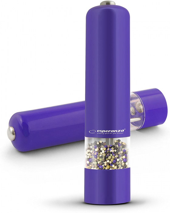 Set 2 rasnite electrice sare si piper culoare Alb si Violet EKP001WV [4]