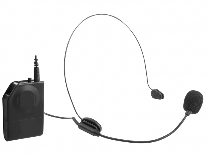 Set microfon si receptor wireless Trevi Italia prindere clips si banda pentru cap, frecventa 174-216 MHz [8]