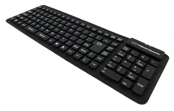Tastatura flexibila din silicon pentru tablete,  laptopuri, PC si adaptor USB/microUSB [1]