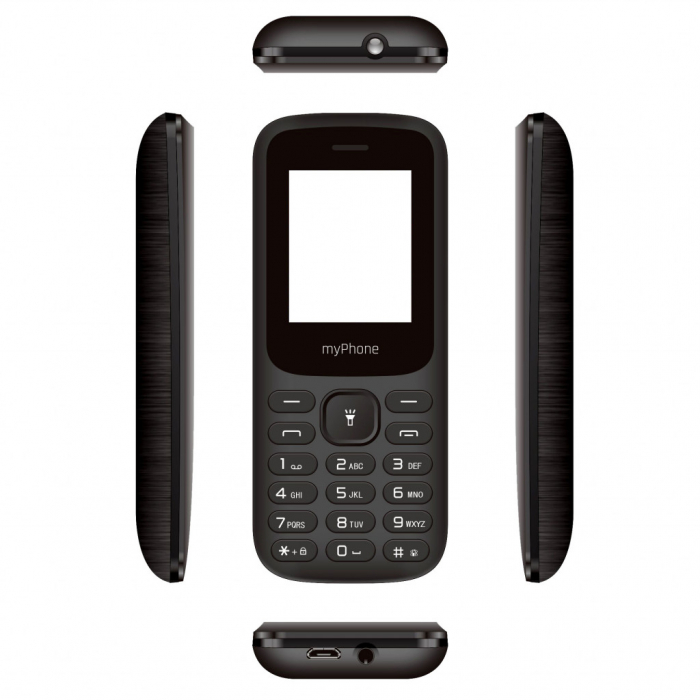 Telefon clasic ecran LCD 1.77” dual SIM tastatura cu butoane tehnologie 2G Radio FM, Bluetooth, lanterna, dimensiuni reduse My222 meniu RO cu avertizari RO-Alert [3]