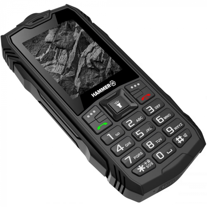 Telefon Hammer TEL000776 meniu RO cu structura ramforsata ecran2.4” Dual Sim rezistent la socuri si apa IP68 baterie 1800 mAh lanterna camera foto,  radio, inregistrare convorbiri [2]