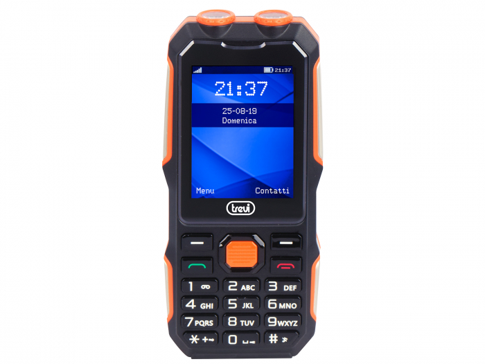 TELEFON MOBIL  TREVI FORTE 70 PENTRU VARSTNICI CU CARCASA REZISTENTA LA SOCURI BLUETOOTH, CAMERA FOTO, LANTERNA LED 300 CONTACTE 8 NUMERE MEMORATE DIRECT PE TASTELE 1 - 8 [4]