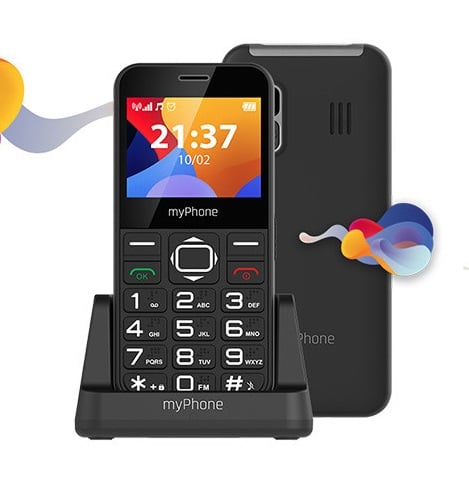 Telefon 2G clasic seniori meniu RO butoane mari ecran 2.3" camera radio difuzor functie SOS bluetooth Halo3 Red [4]