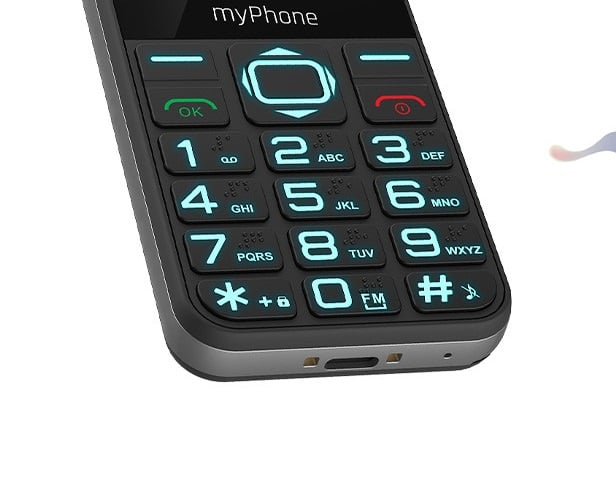 Telefon 2G clasic seniori meniu RO butoane mari ecran 2.3" camera radio difuzor functie SOS bluetooth Halo3 Red [8]