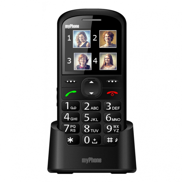 Telefon seniori meniu RO butoane mari ecran 2.2" camera foto radio FM difuzor lanterna functie SOS bluetooth Halo2 [5]