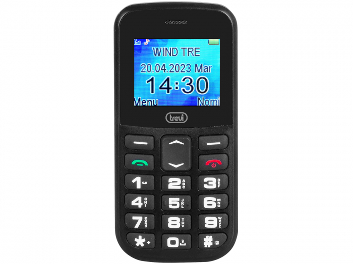 RESIGILAT - Telefon seniori butoane mari iluminate camera foto, difuzor, lanterna, agenda 150,  5 numere cu functie SOS, bluetooth ,iesire casti, ceas, alarma Trevi Italia MAX2000 - RESIGILAT [4]