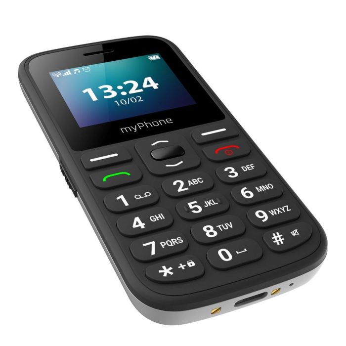 Telefon seniori frecventa 4G  compatibil DIGI ecran 1.77” camera 0.3MP acumulator 800mAh Halo A LTE Meniu RO Negru [2]