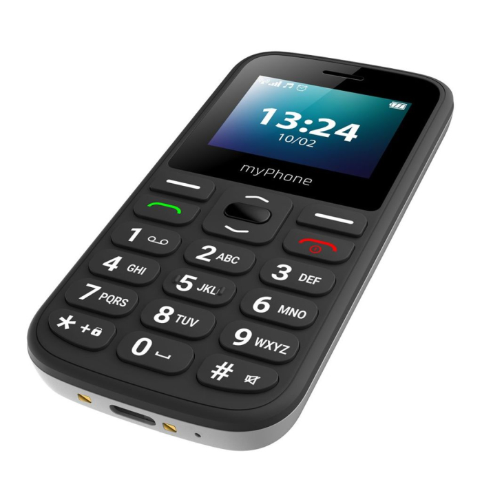 Telefon seniori frecventa 4G  compatibil DIGI ecran 1.77” camera 0.3MP acumulator 800mAh Halo A LTE Meniu RO Negru [3]
