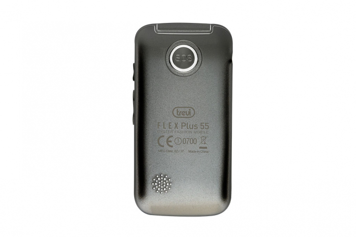 Telefon seniori Trevi Italia pliabil dubludisplay, butoane mari camera foto, radio FM, difuzor, lanterna, agenda 250,  5 numere cu functie SOS, bluetooth ,iesire casti, reportofon, alarma, silver [3]