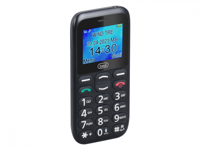 -RESIGILAT- Telefon seniori Trevi Italia SICURO 10 cu butoane mari iluminate difuzor, lanterna, agenda 200,  5 numere cu functie SOS, ceas, alarma-RESIGILAT- [5]