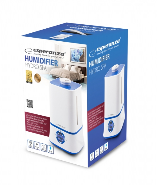 Umidificator aer 3.5L, ecran LCD cu afisaj monitorizare umiditate si temperatura in camera, functionare silentioasa autonomie pana la 11 ore  cu o alimentare [2]