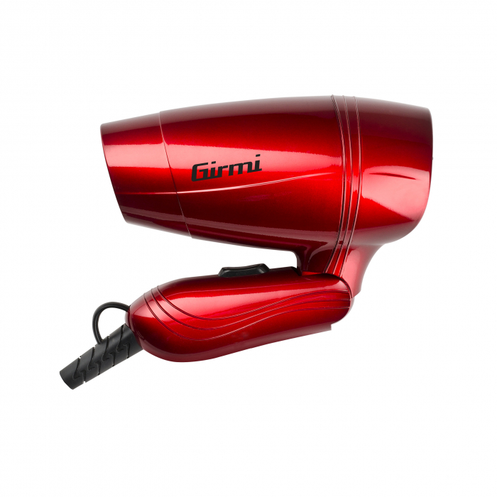 Uscator de par cu maner pliabil Girmi Italia PH02 1200W dubluvoltaj concentrator de aer cablu 173 cm rosu [3]