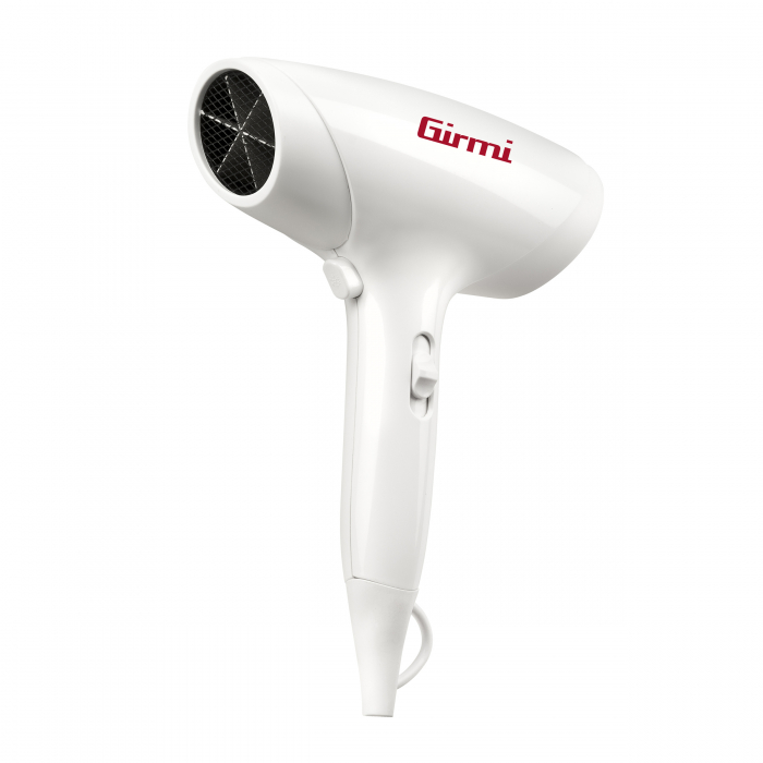 Uscator de par Girmi Italia cu soclu in perete, 2 viteze, 1800W, ideal pentru hotel, oprire automata, cablu 1.6 m, alb [6]