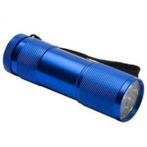 Lanterne - Lanterna  din aluminiu cu 9 LED-uri superluminoase  rezistenta la socuri si umezeala culoare albastra