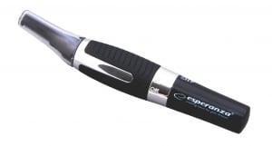 Trimmer (aparat tuns) destinat eliminarii parului inestetic din nas, urechi sau din zona sprancenelor cu 2 accesorii de taiere [0]