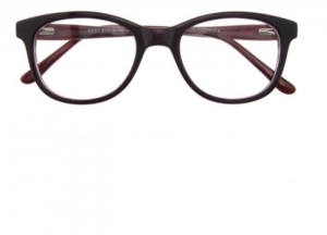 Rame de ochelari, model de dama, design modern, culoare - visiniu, include toc si laveta [0]