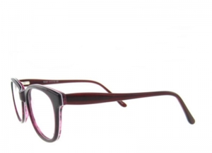 Rame de ochelari, model de dama, design modern, culoare - visiniu, include toc si laveta [1]