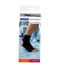 Suport pentru glezna reglabil, compatibil cu activitatea fizica, amelioreaza durerea si ofera suport, glezniera marime XL negru [1]