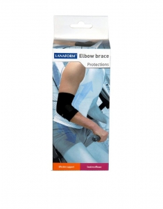 Suport reglabil pentru cot Lanaform, reglabil negru, marime L, protejeaza si sprijina articulatiile, confort total, sistem de strangere reglabil [2]