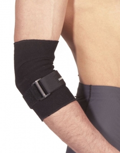 Suport reglabil pentru cot, cotiera Lanaform negru marime XL, protejeaza si sprijina articulatiile, confort total, sistem de strangere reglabil [0]