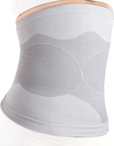 Centura pentru slabit Mass & Slim turmalina, efect in combaterea celulitei si reducerea dimensiunii taliei, elastica, gri, M [1]