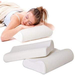 Set 2 perne ergonomice cu spuma cu memorie pentru un somn relaxant, 47x30x10 cm [3]