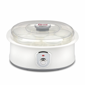 Aparat pentru preparat iaurt cu 7 borcane de sticla x 180ml cu capac, 20w, alb Girmi Italia [1]