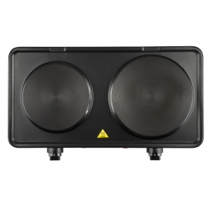Plite electrice - Plita electrica Girmi - PE36 neagra cu 2 ochiuri, control separat, 2500W, fonta neaderenta, picioare anti-alunecare