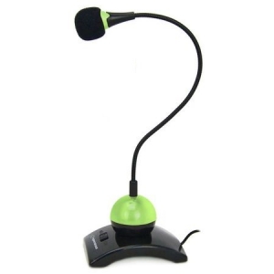 Microfoane - Microfon pentru laptopuri si calculatoare Chat, jack 3.5mm, cablu lung 2 m, verde