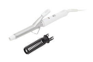 Articole hair styling - Ondulator de par cu invelis ceramic, tambur 19mm, incalzire rapida pentru bucle luxuriante, alb