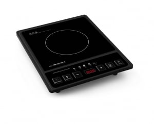 Plite electrice - Plita electrica cu inductie, 1 ochi detectie automata a vasului de gatit, control al temperaturii pe 8 nivele si 4 functii de gatit, timer